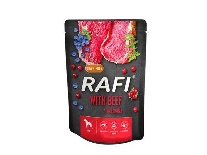 Rafi Dog Adult - Hovädzie s čučoriedkami 300g