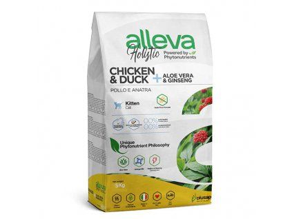 alleva holistic cat kitten chicken duck 5kg