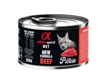Alpha Spirit Cat Adult - Beef Protein 200g