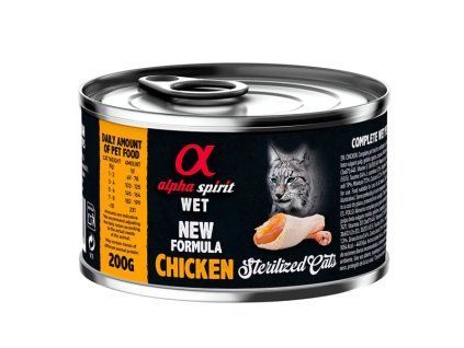 Alpha Spirit Cat Adult - Chicken Sterilized 200g