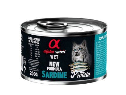 Alpha Spirit Cat Adult - Sardine Protein 200g